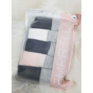 NEW 3XL PLUS SIZE EMPRELLA 5 PACK HIGH WAIST BRIEFS underwear panties womens